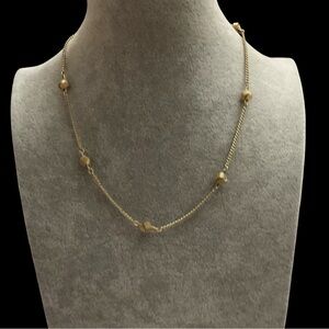 Avon Gold Tone Vintage Knot Necklace